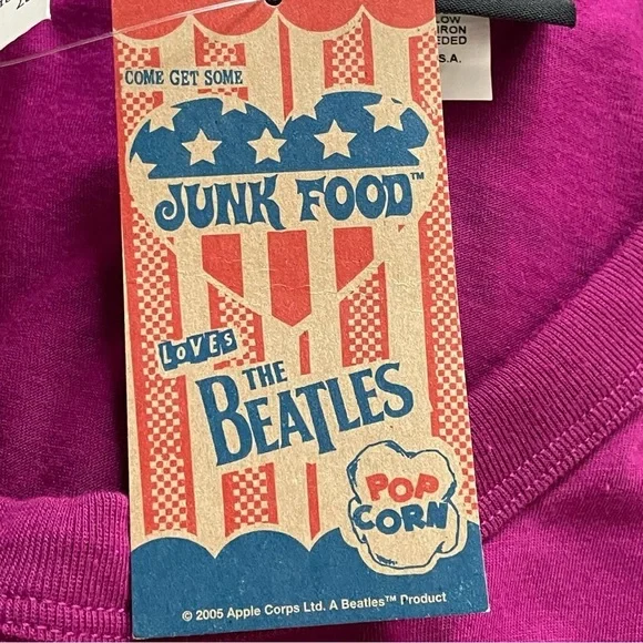 Junk Food | Purple Beatles Sgt Peppers Band Tee Shirt New - Picture 9 of 9